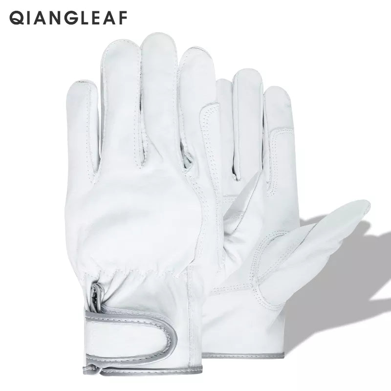 QIANGLEAF Grade A Cowhide Batting Glove