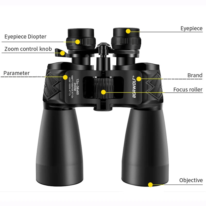 12-36X60 High Magnification  Zoom Binoculars  Night Vision