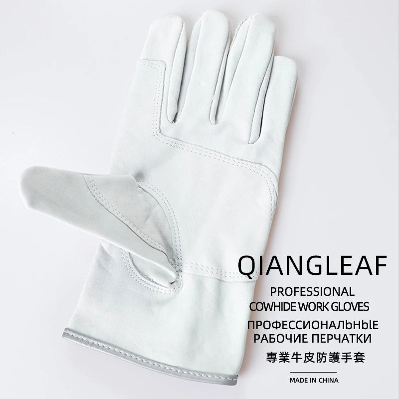 QIANGLEAF Grade A Cowhide Batting Glove