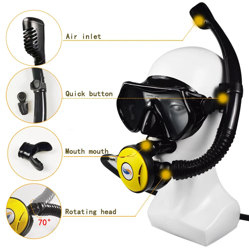 CMS Scuba Tanks 25~30 Minutes of Underwater Breathing Time Mini Scuba Diving Equipment Snorkeling Equipment Scuba Diving