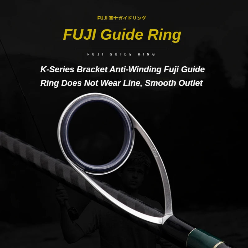 PURELURE LUBINA Spinning Rod For Bass High Carbon Long Throwing Fishing Rod In FUJI Accessories, Plus Spinning Reel