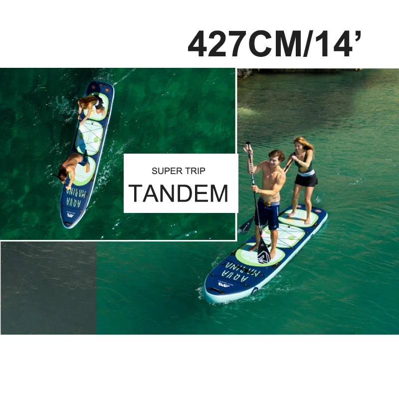 AQUA MARINA 2 PERSON big size inflatable sup stand up paddle board surf board SUPER TRIP TANDEM surfboard inflatable kayak