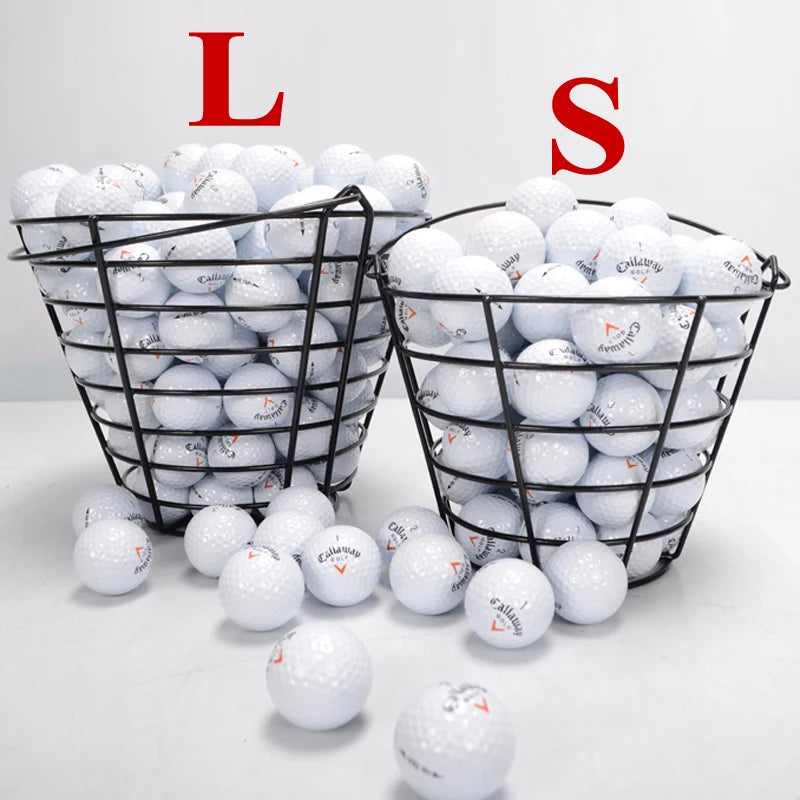 30 pcs  3 Layer Golf Balls with Mark Metal Storage Basket