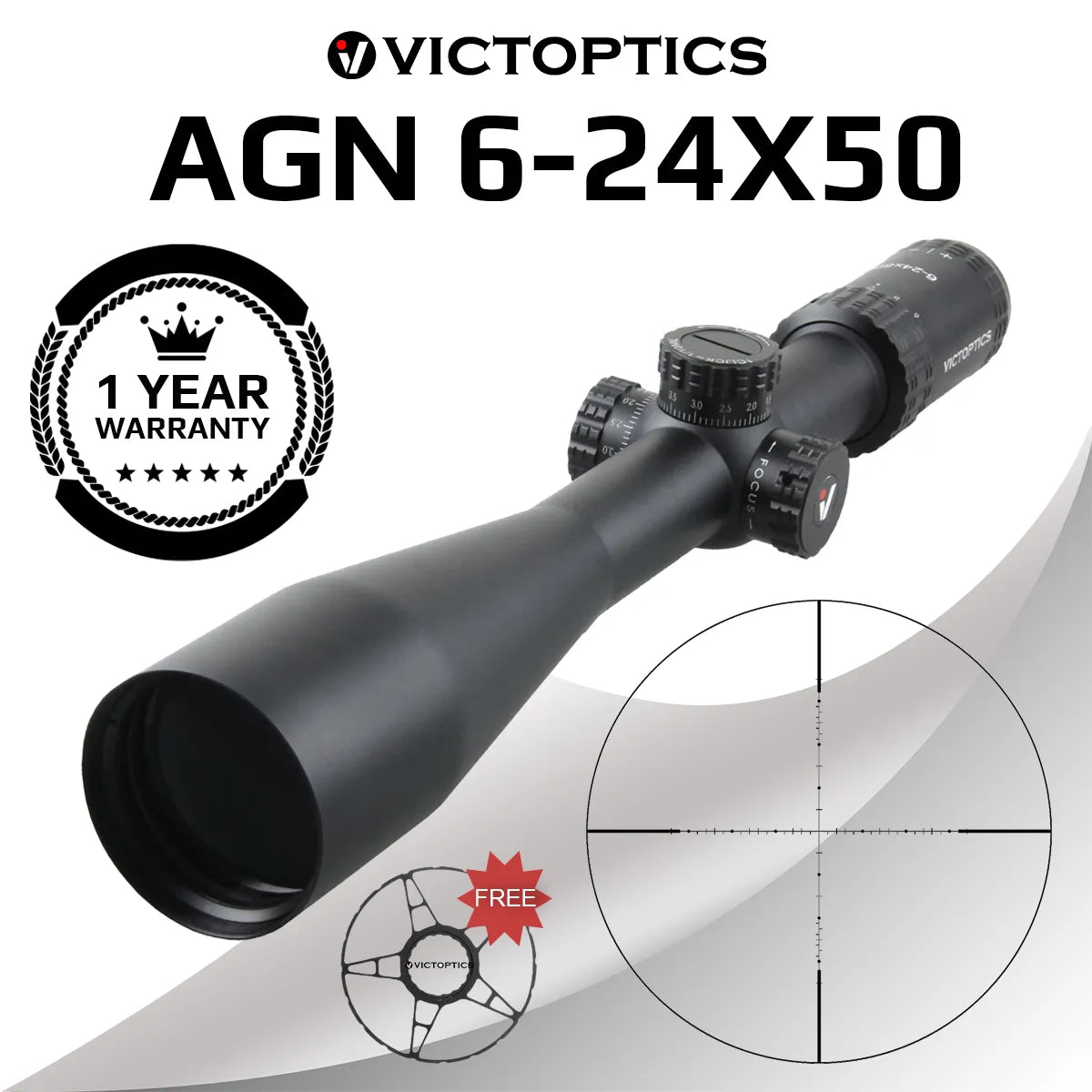 6-24X50 MDL Hunting Optical Scope 30mm Tube