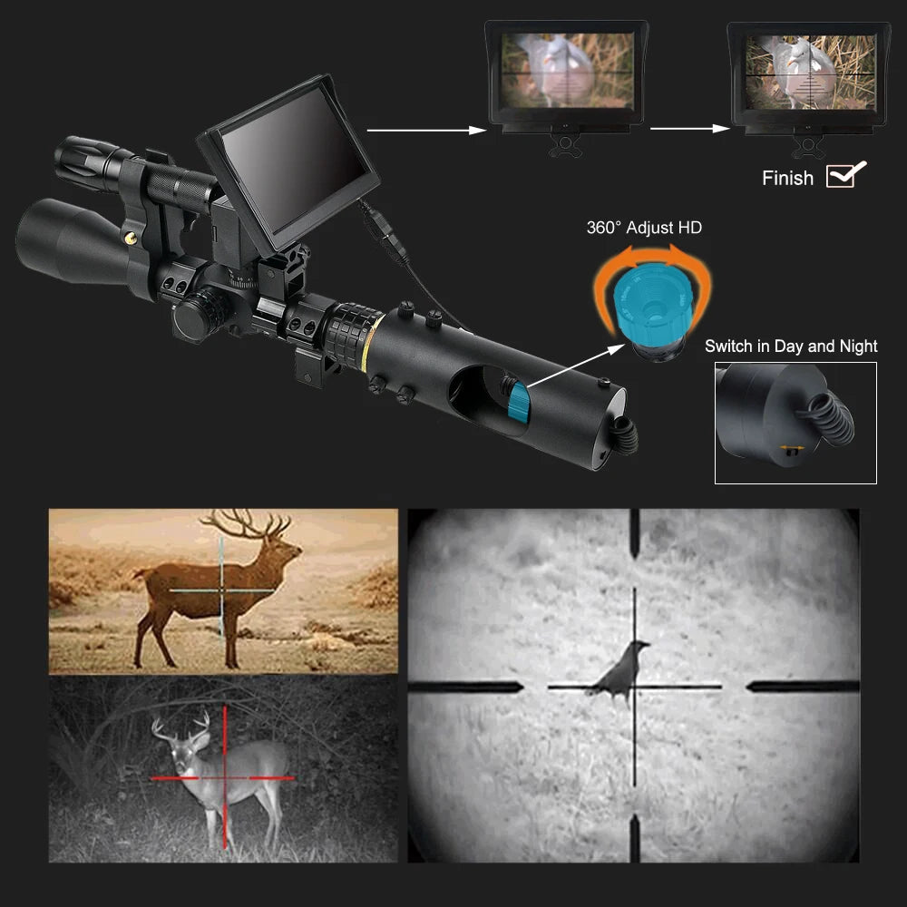 Night Vision Riflescope Hunting Scopes Infrared LED