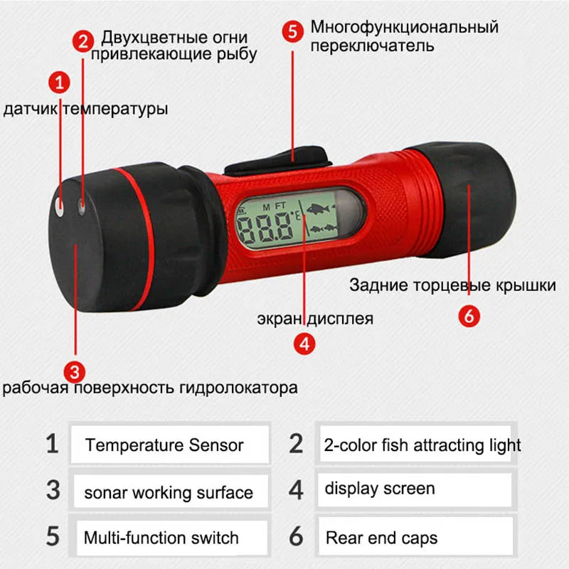 Fish Finder  Handheld Wireless Rechargeable Ice Fishing Equipment