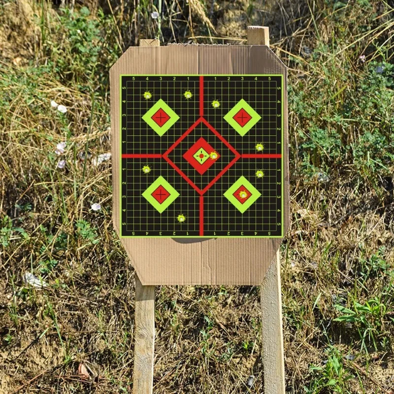 10/20pcs Shooting Targets With Reactive Self-Stick Splatter Paper