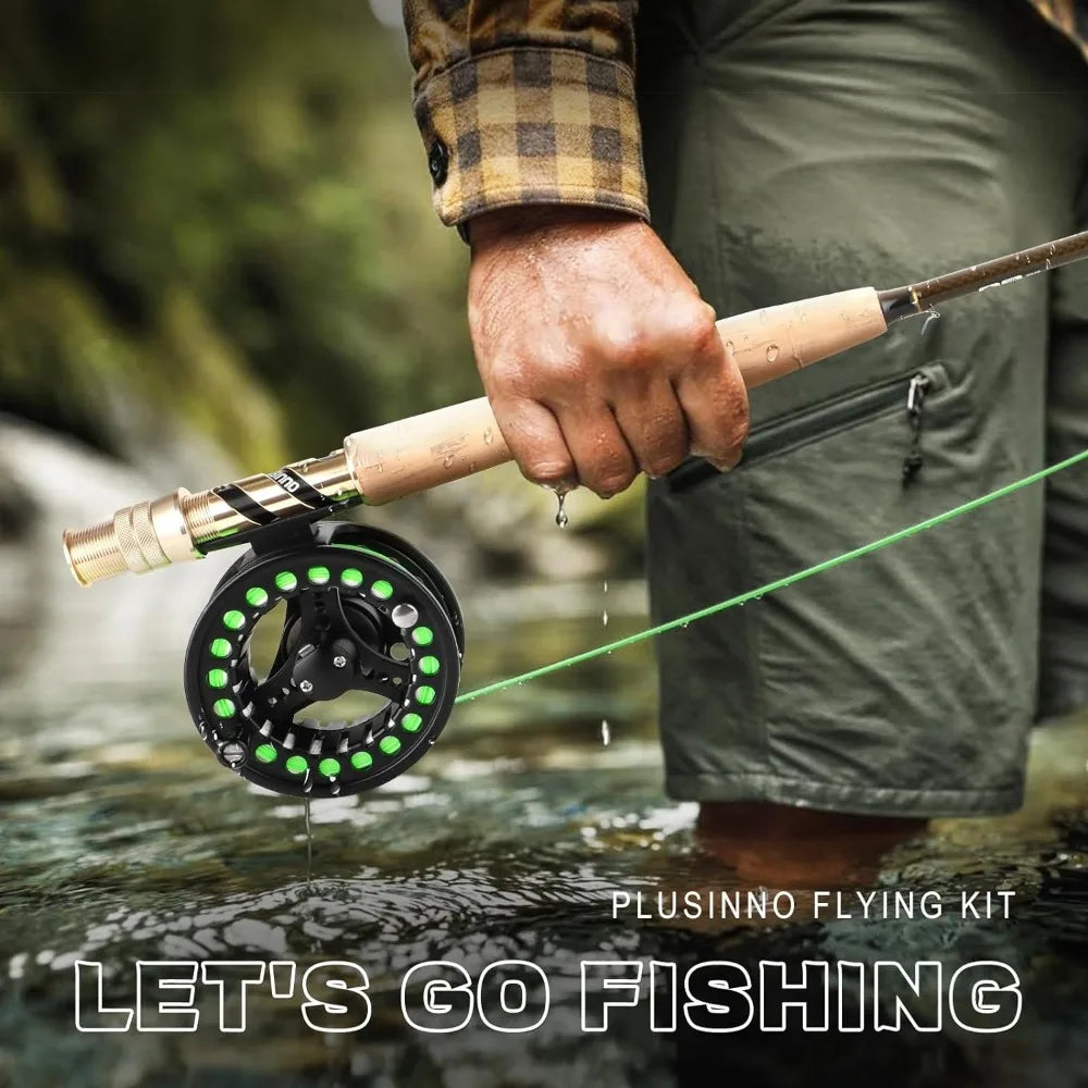 Fly Fishing Rod and Reel Combo, 4 Piece Ultra-Portable