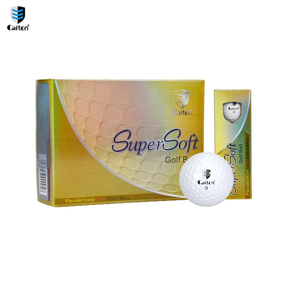 Caiton 12pcs Crystal Golf Balls - 2/3/4/5-Layer and Low Resist - Soft and Stable for All Golfers - USGA R&A Cert