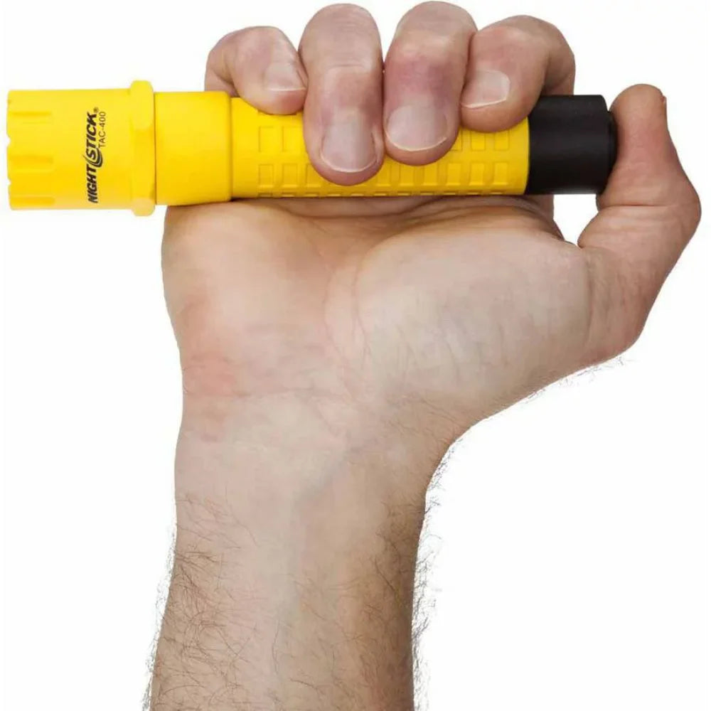 Polymer Tactical Flashlight-Rechargeable, 6.25", Yellow