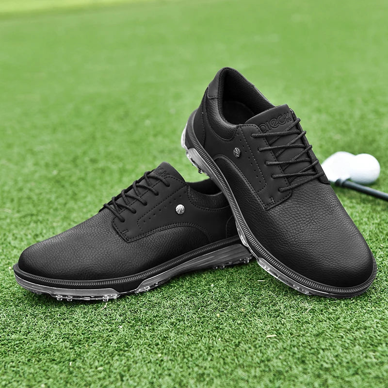 Golf Shoes waterproof Golfer Sport shoes Man Ankle Golf Sneaker supplies Golfing Shoes Non Slip Comfortable Walking Shoe black