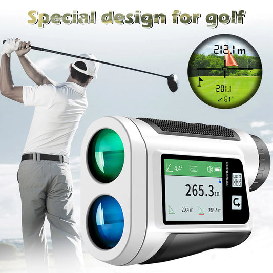 LCD Laser Rangefinder Telescope  Golf Voice Caddy Rangefinder