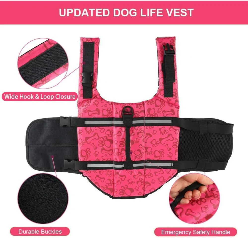 Dog Life Vest High Buoyancy Small Medium Large Dog