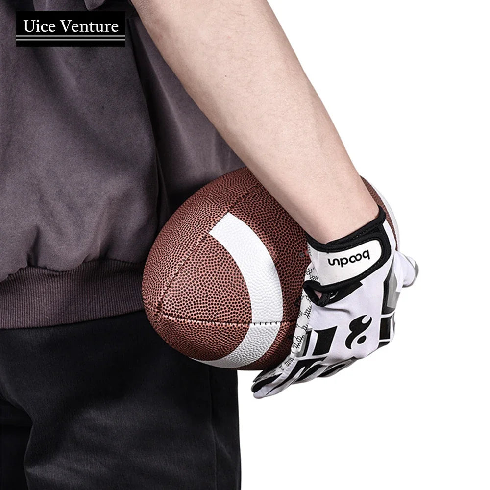 Men Women Breathable Anti-slip  American Football Gloves Adjustable