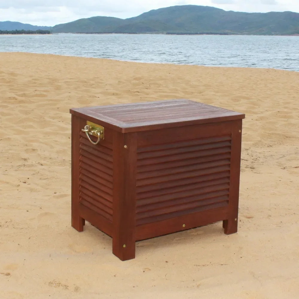 Wooden Patio Cooler  Outdoor Table Camping Supplies