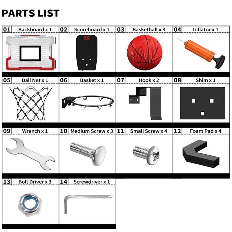 Mini Basketball Hoop with 3 Balls