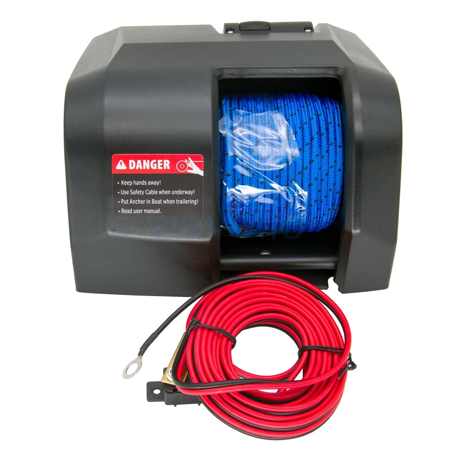 Marine Boat Pontoon 25 Electric Anchor Winch 100ft Rope Freshwater for Anchor Up to 25lbs