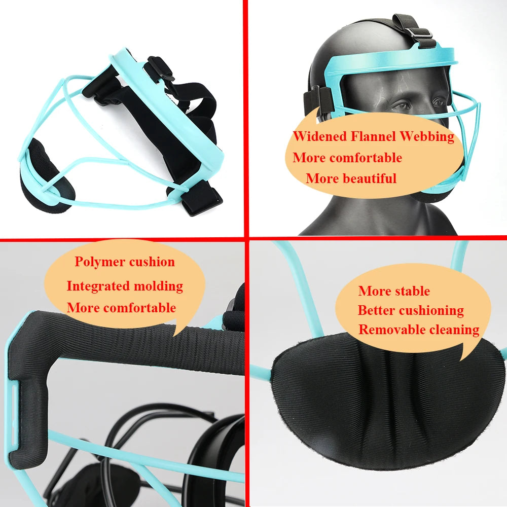 Softball Face Mask with Wide Field Vision Lightweight and Comfortable Suit for Softball and Baseball Durable and Safety