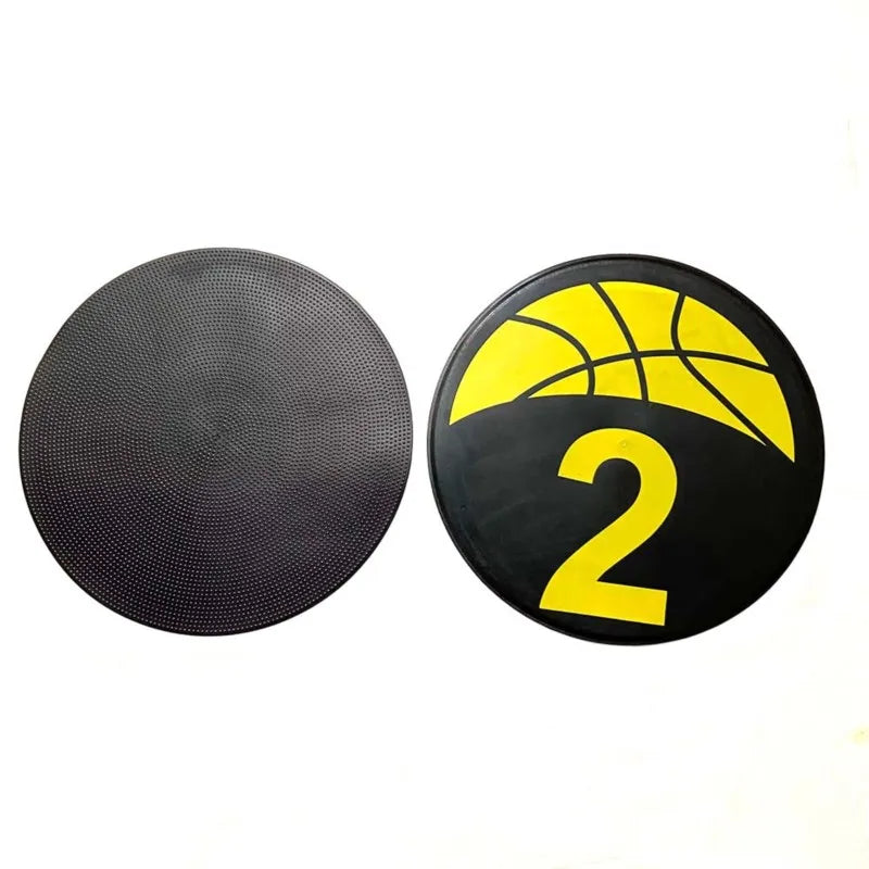 Basketball Spot Marker Colorful Anti-Slip Rubber Sports Training Markers 9 Inches Round Flat Number Dots Training Marker Field