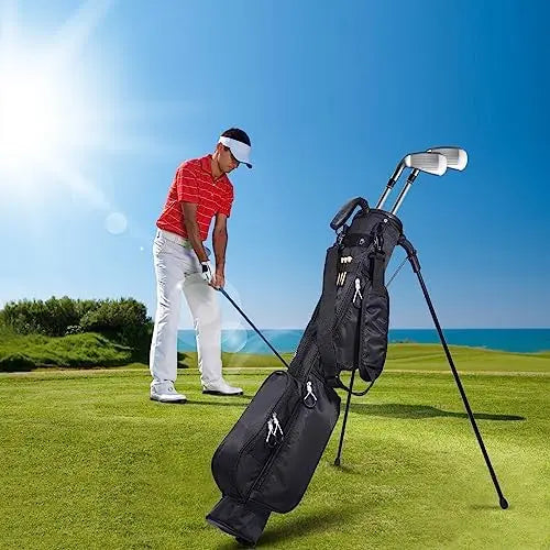 Small Pitch N Putt Golf Bag with Stand Adjustable Strap,Lightweight  3-7 Clubs