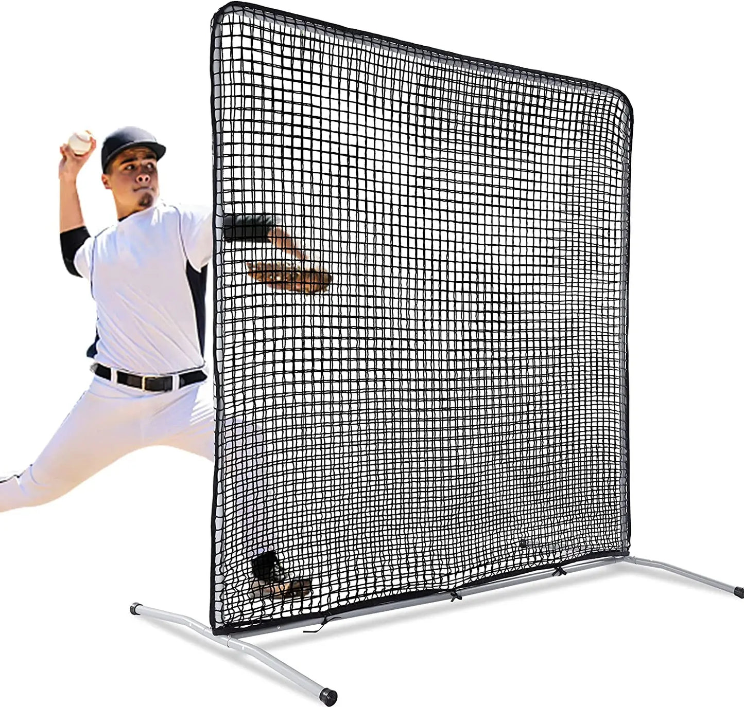 Softball Baseball Practice Net Hitting Pitching Backstop  7x7FT