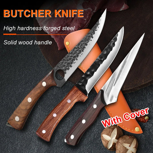 Forged Boning Knife Fishing Hunting Stainless Steel Handmade