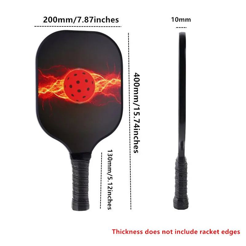 Pickleball Paddle Raw Carbon Fiber Set