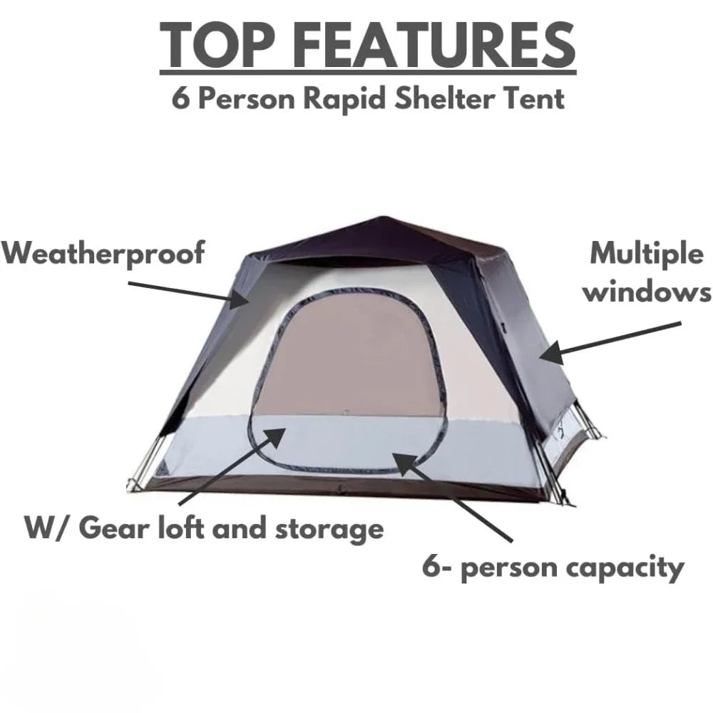 4/6 person, outdoor camping Tent, easy to set up