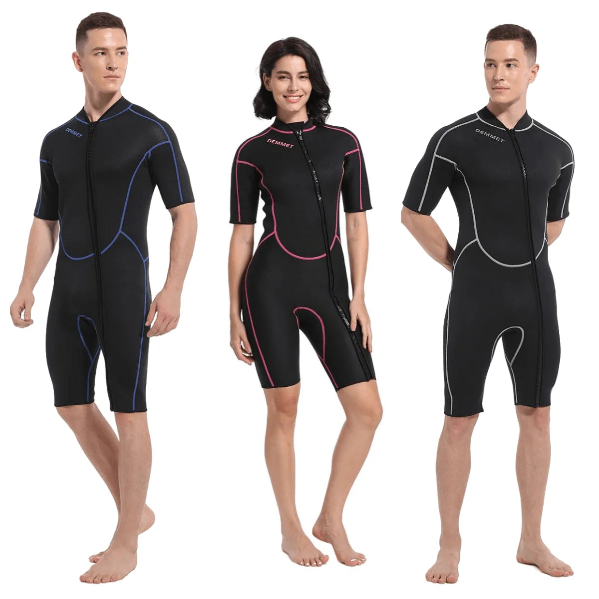 Adult Men Womens Diving Suit 3mm Shorty Wetsuit Neoprene Diving Suit For Snorkeling Swimming Surfing Canoeing 4XL Drop shipping