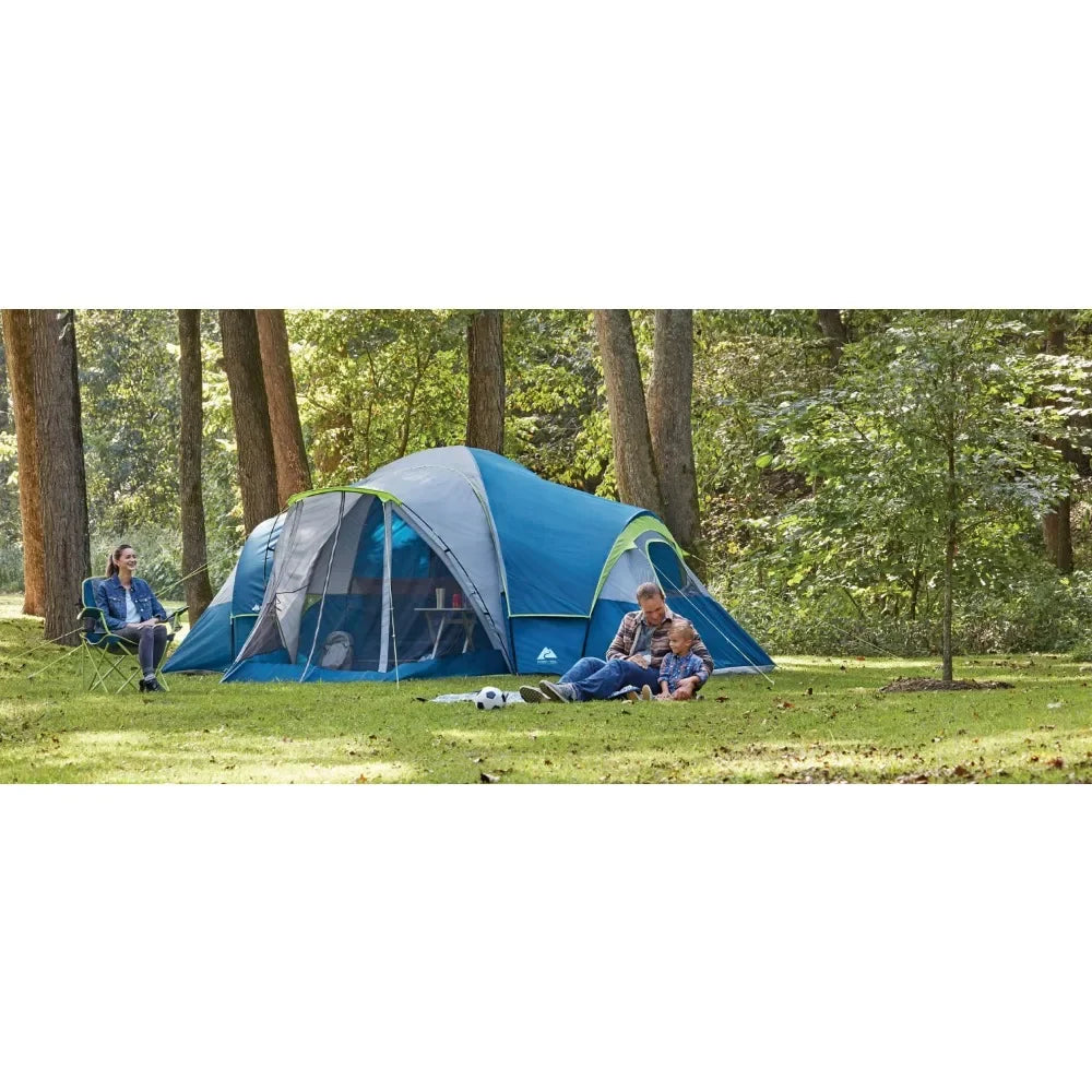 3 Rooms 10-Person Family Camping Tent