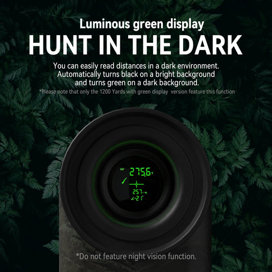 Hunting Rangefinder Green Display  Clear Laser Distance