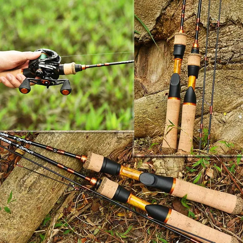 KastKing Zephyr Bait Finesse System UL Spinning Casting Fishing Rod Carbon Fiber 2 Pieces 1.53-1.8m 1-8g for Trout Fishing