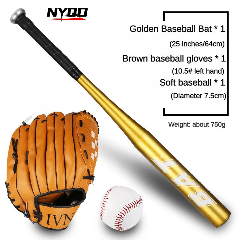 Children and Teenagers All Aluminum Alloy Baseball Bat Baseball Gloves Baseball Three in One Set Bag