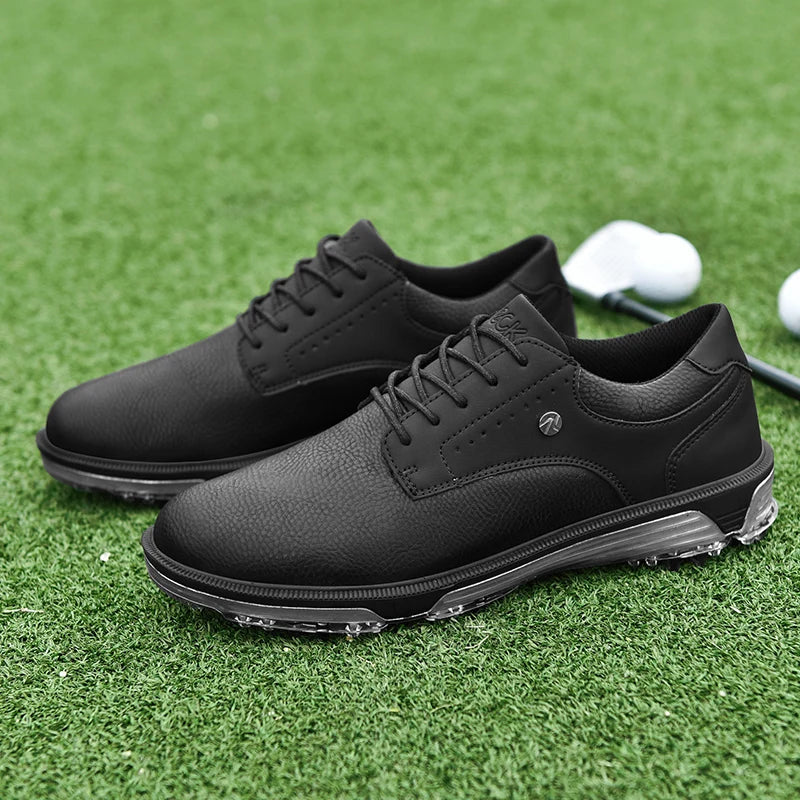 Golf Shoes waterproof Golfer Sport shoes Man Ankle Golf Sneaker supplies Golfing Shoes Non Slip Comfortable Walking Shoe black