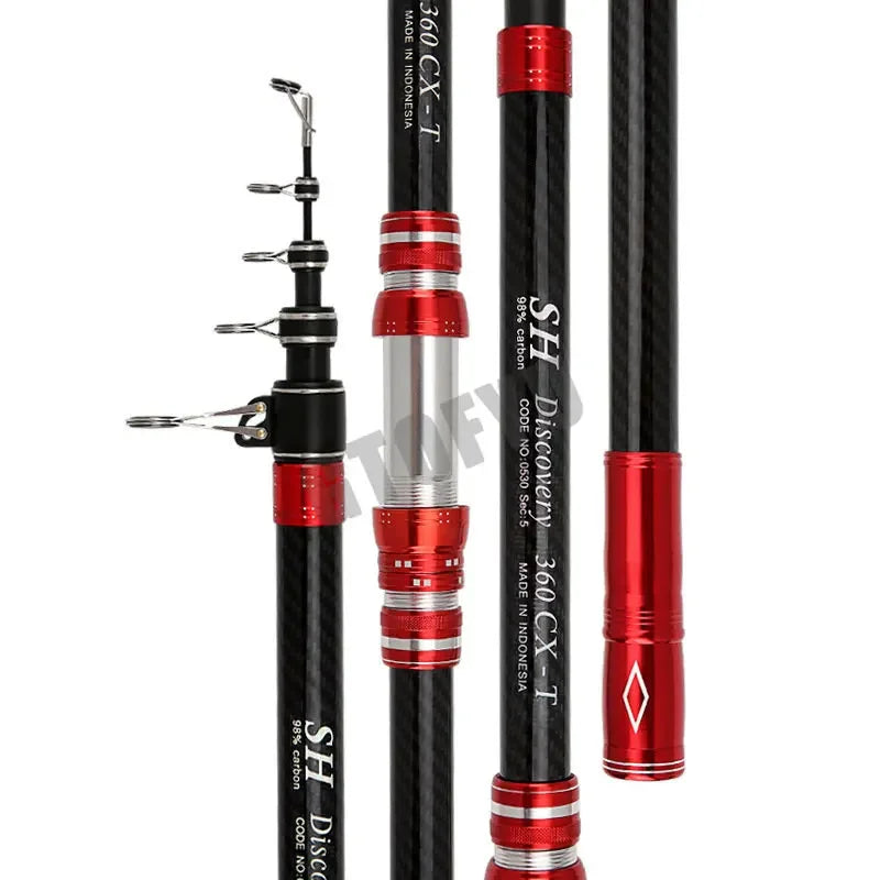 Telescopic Fishing Rod  Carbon Baitcasting rod