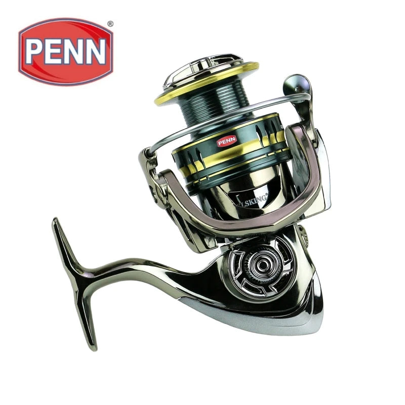 PENN High Max Drag 25KG Fishing Reel with 5.5:1 Gear Ratio and XE1000-7000 Model，Gift fishing line