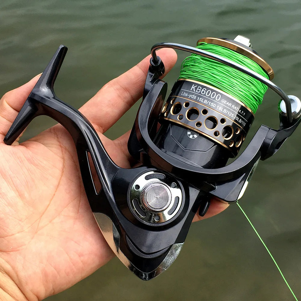 PENN Fishing Reel with 13+1 Bearings, Max Drag 18KG, Gear Ratio 4.7:1/5.2:1, Comes with PE Fishing Line as Gift