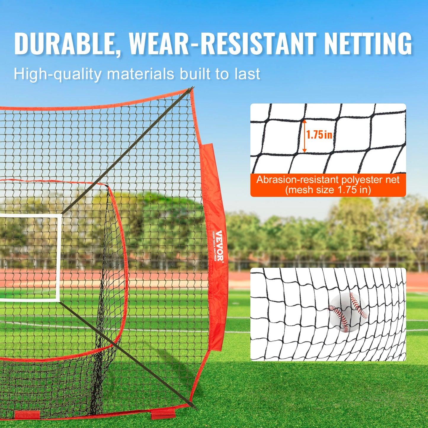 7x7 ft Baseball Softball Practice Net for Hitting Pitching