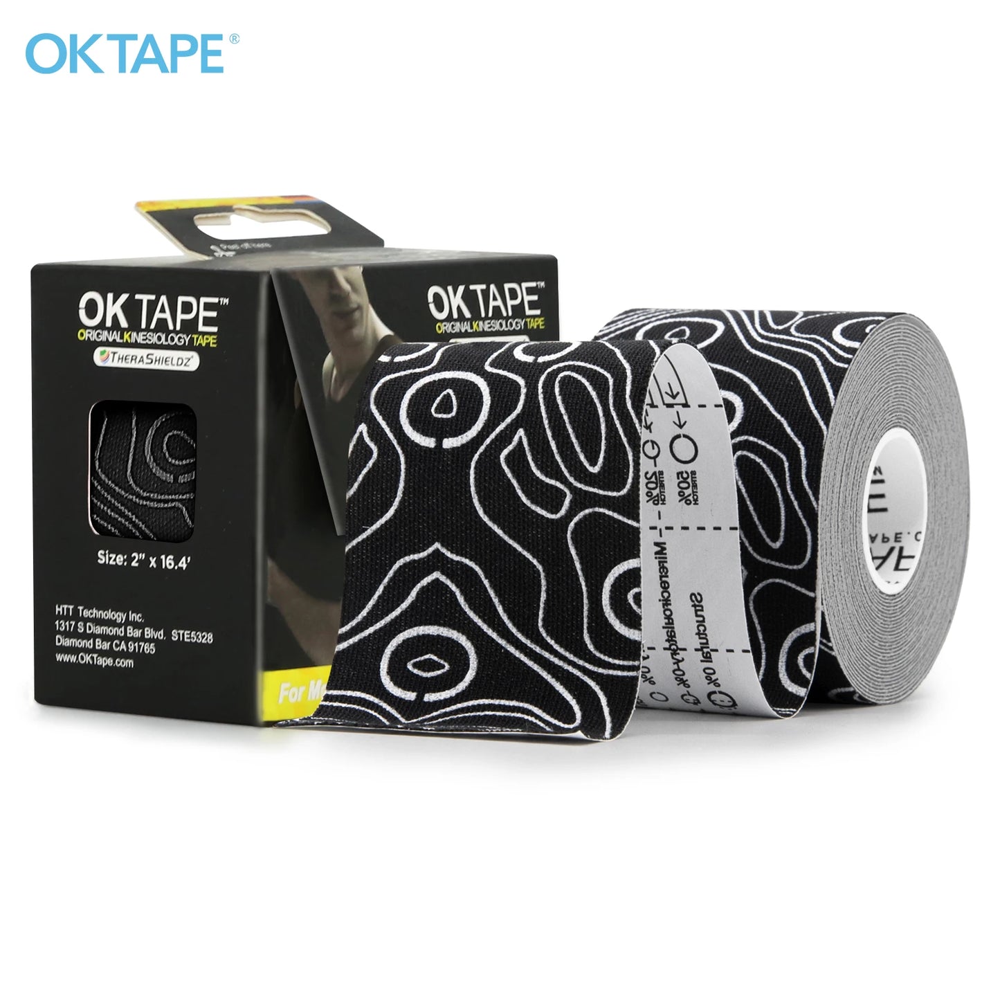 Kinesiology Tape, Breathable Waterproof Elastic Athletic Bandage Pain Relief