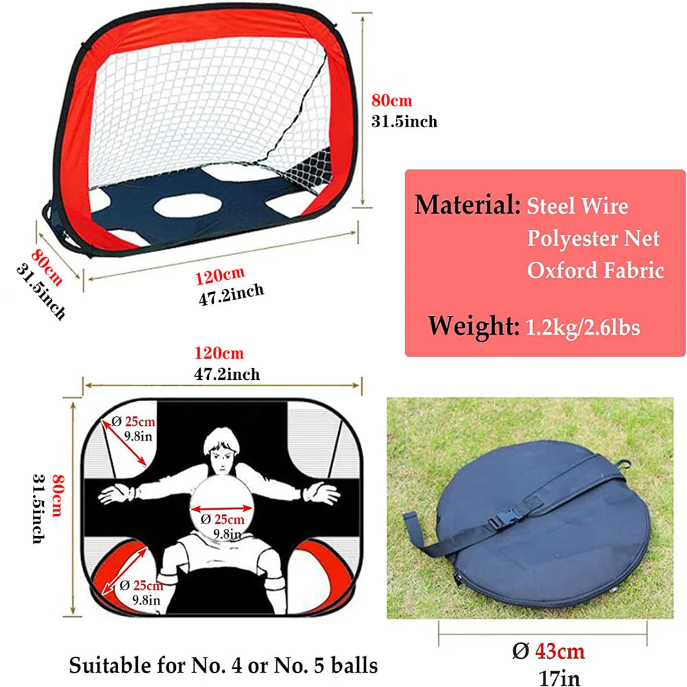 Folding Soccer Goal Portable Training  Target Net