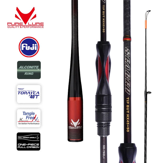 PURELURE SEABED Lightweight Long-Range Micro Bait All-Fuji Small Root Rod Spinning Casting Rod Bottom Probe Set Perch