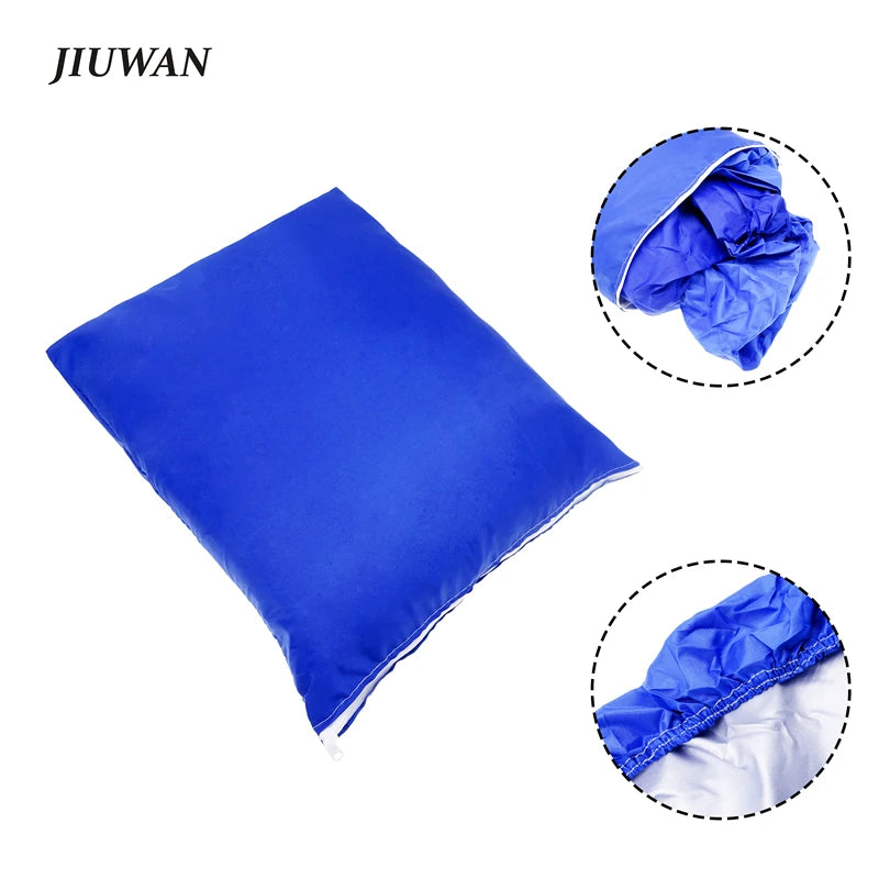 1Pc Blue Universal Heavy Duty Fishing Ski Boat Cover for 11-22' V-Hull Waterproof Sun Protection UV Protection Boat Cover