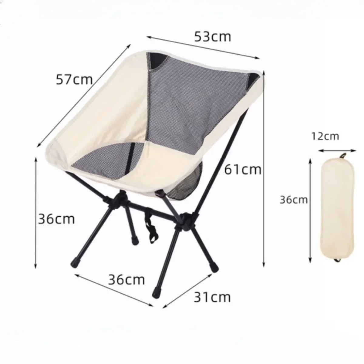 Detachable Portable Folding Chair Outdoor Camping Ultralight