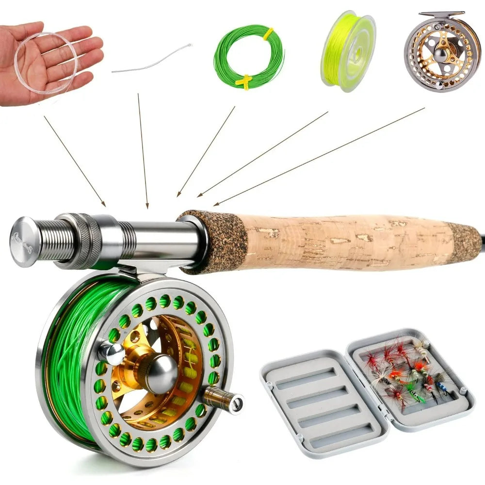 Fly Fishing Rod Reel Combos  Aluminum Alloy