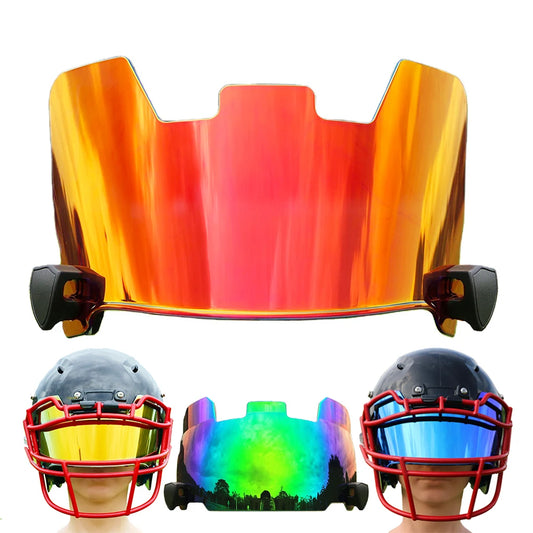 Football Visors with Clip Chrome  Eye Shield