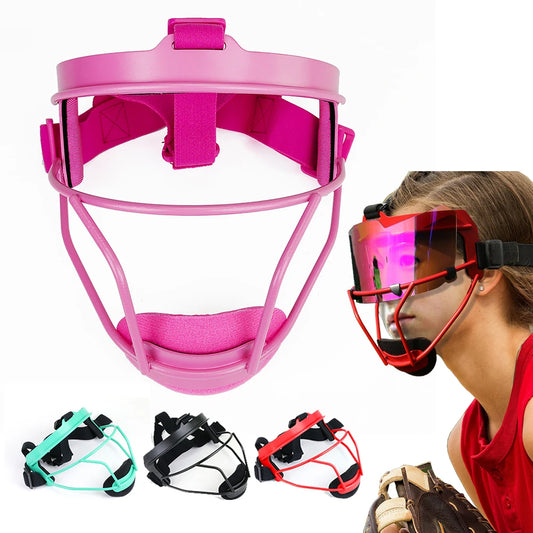 Defense Softball Fielder's Mask Softball Visor Face Mask Baseball Lightweight Protective Sport Equipment For Adluts&Youth