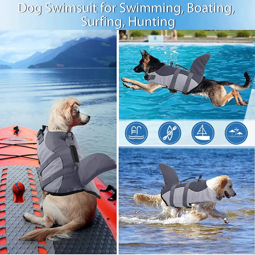 Dog Life Jacket Enhanced Buoyancy Medium Large Dogs