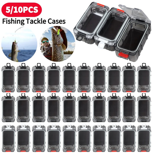 5/10PCS Fishing Bait Storage Case Double-layer Fishing Lure Organizer Portable Fishing Tackle Case Fishing Accessory Pesca Tools