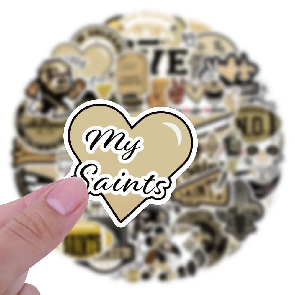 100PCS American Football New Orleans Saints Sticker