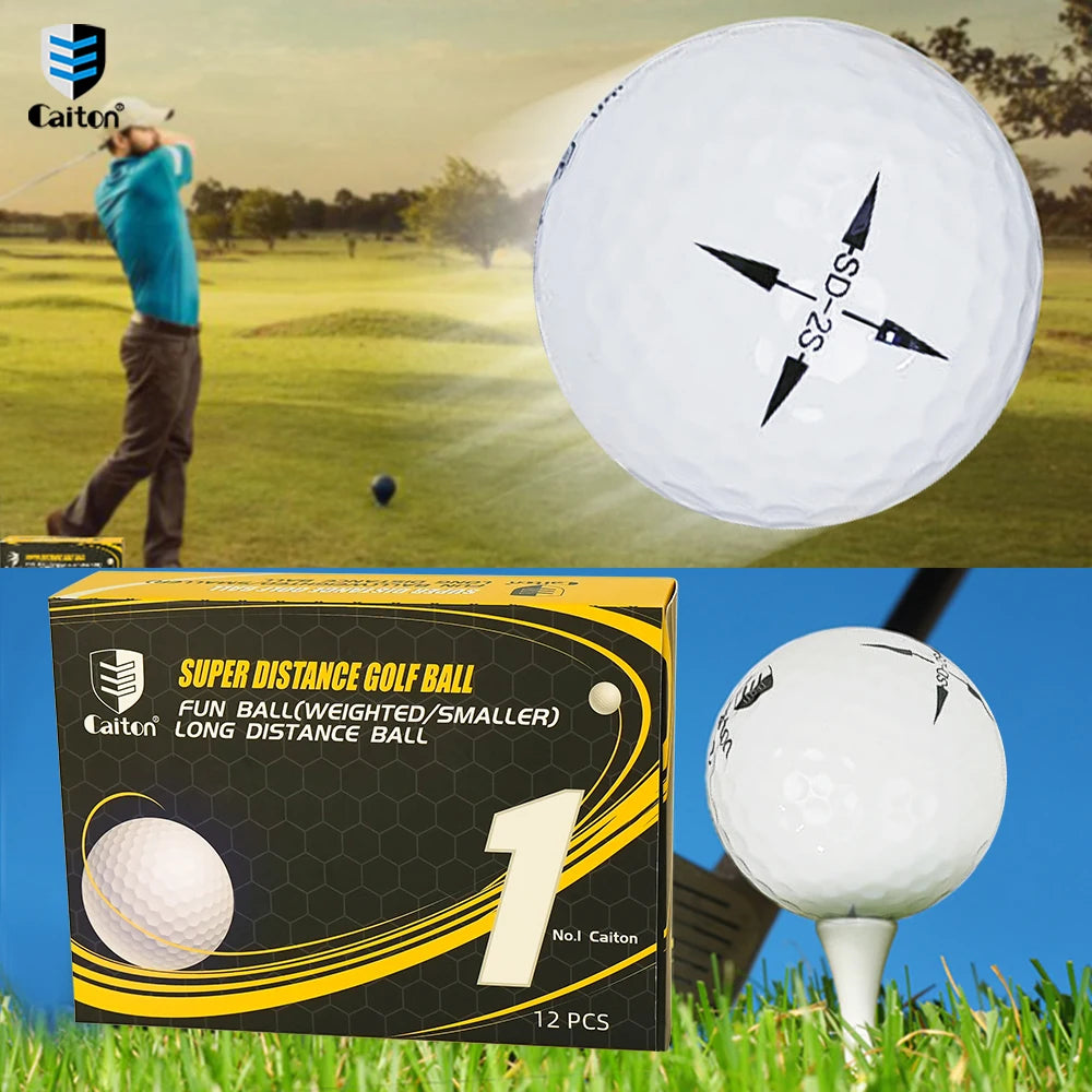 Caiton 12pcs Golf Super Long-range Ball，Ball is Smaller & Heavier，Increase 40+ Yards Flying Distance,Fly Further & More Accurate